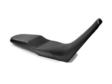 REVolution OEM Seat Upgrade for the Aprilia Tuareg 660 shown with CFX and Black Topstitch..